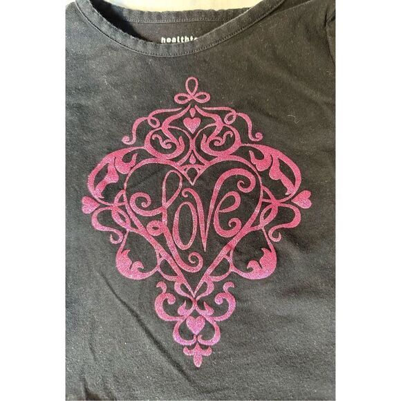 Toddler Girl LS ”Love Graphic” LS Peplum T-Shirt, Sz:3 - Picture 3 of 5